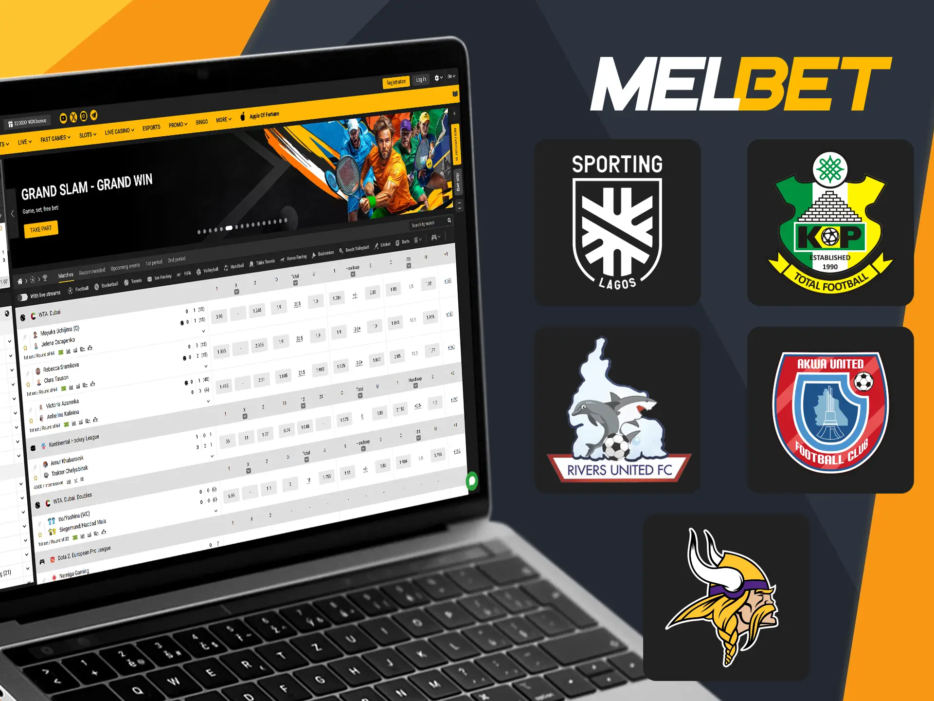 Melbet's partner network includes a diverse range of football clubs.