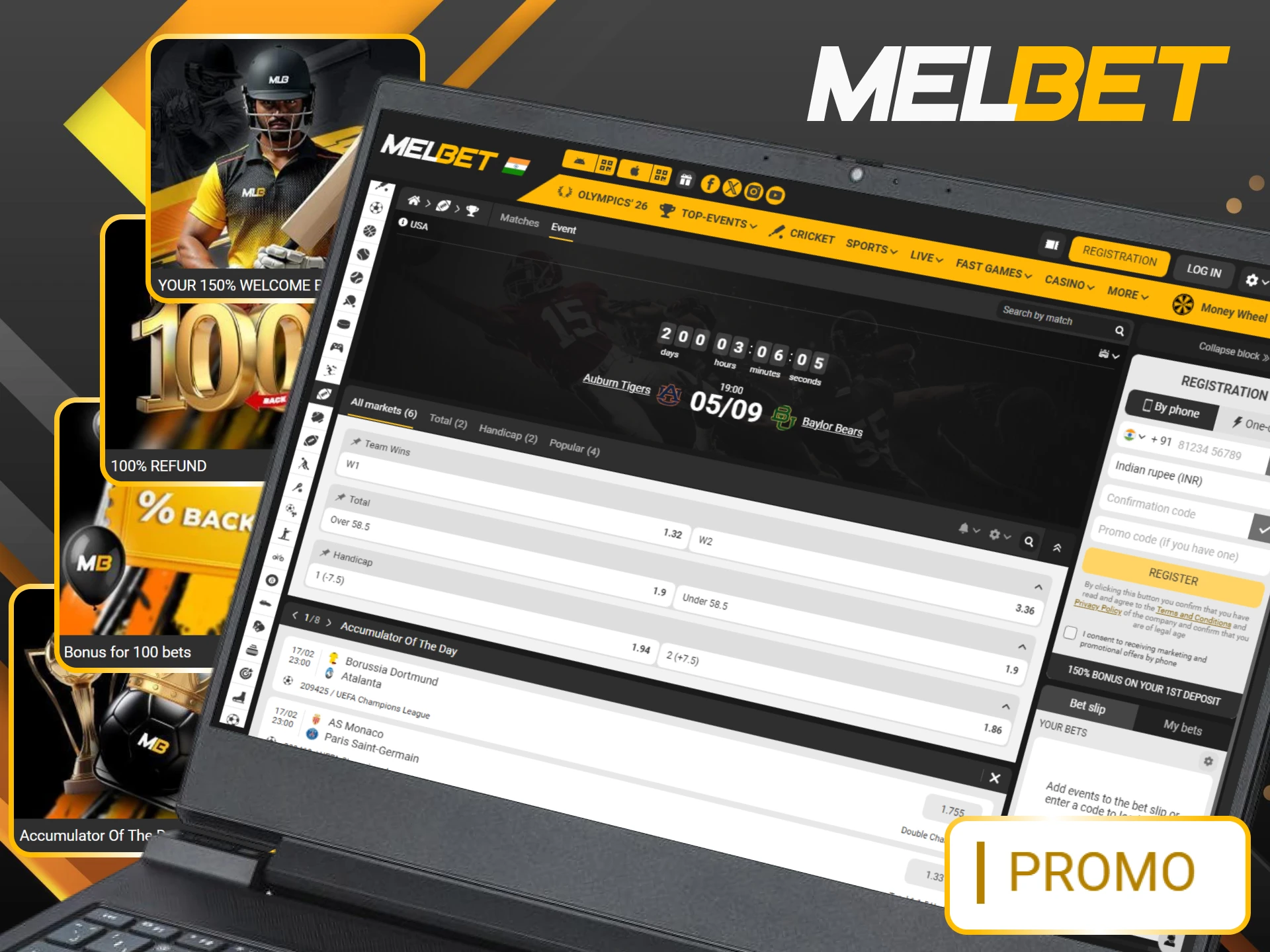 Explore the current Melbet bonus offers to increase your betting potential in American football.