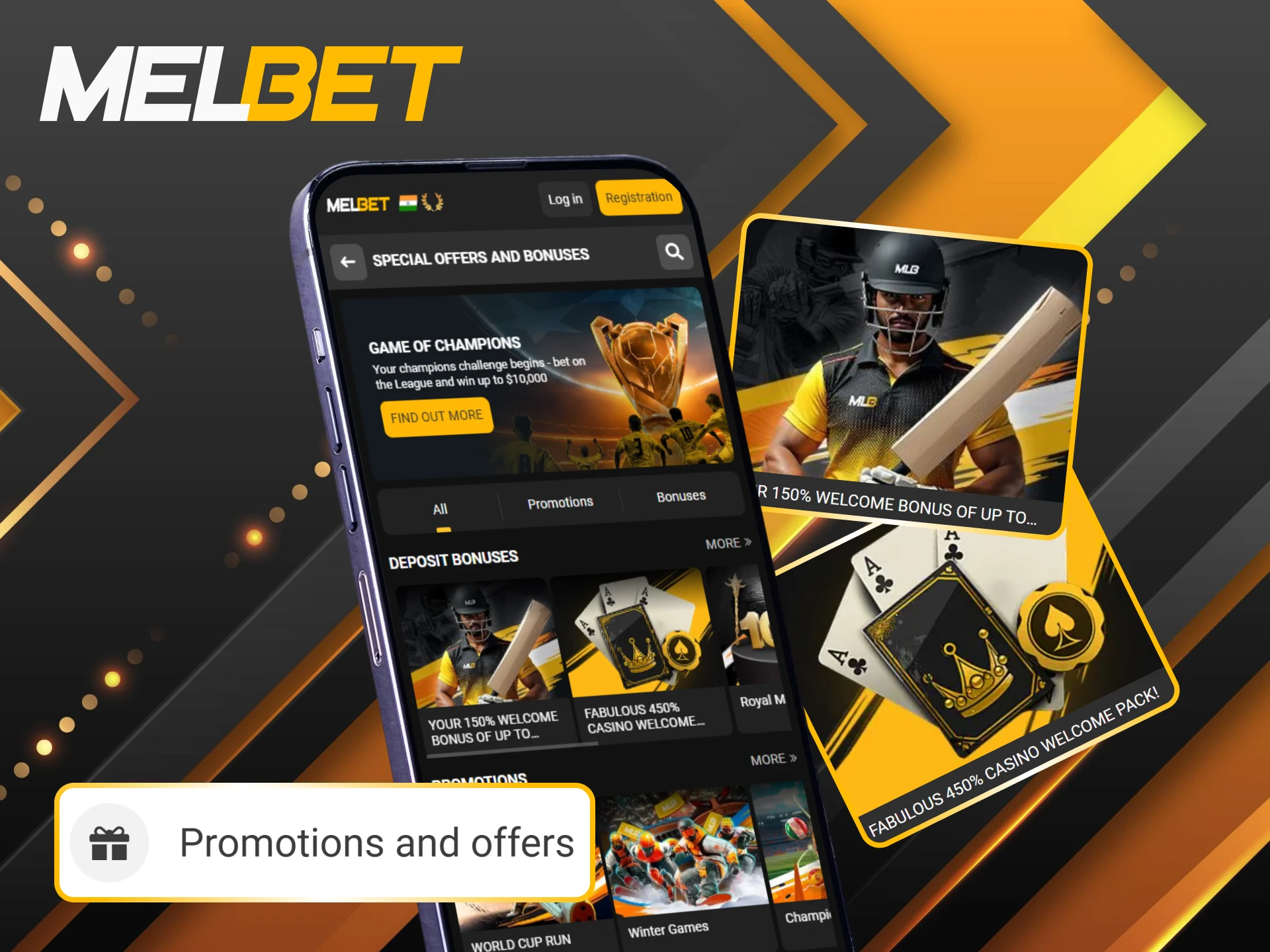 See which bonuses you can unlock using the official Melbet app.