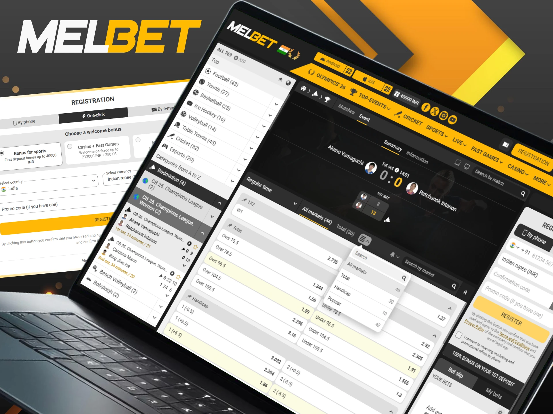 Sign up with Melbet today to access exclusive betting markets for elite badminton events.