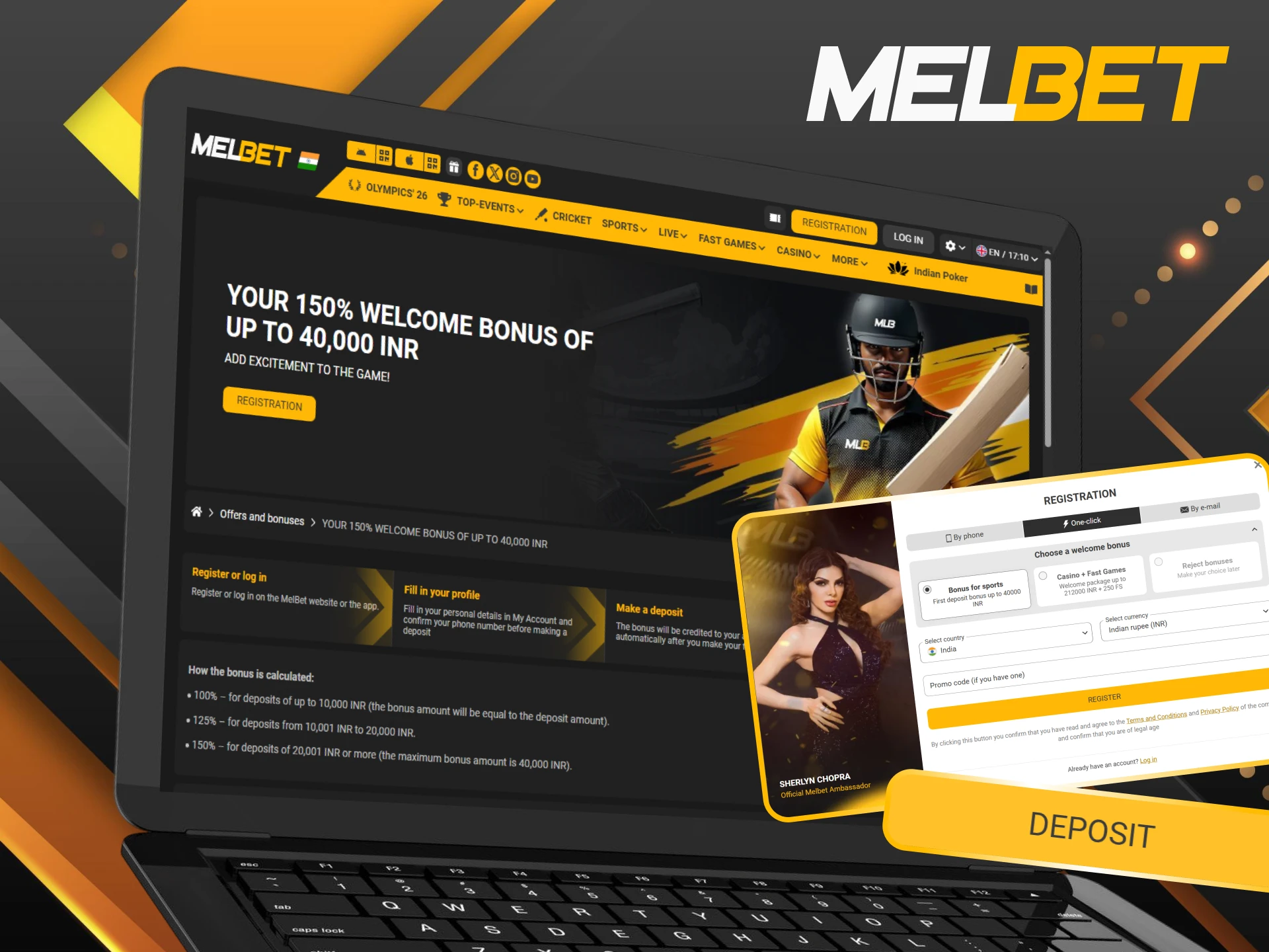 Check out these simple steps to unlock your 150% welcome bonus at Melbet.