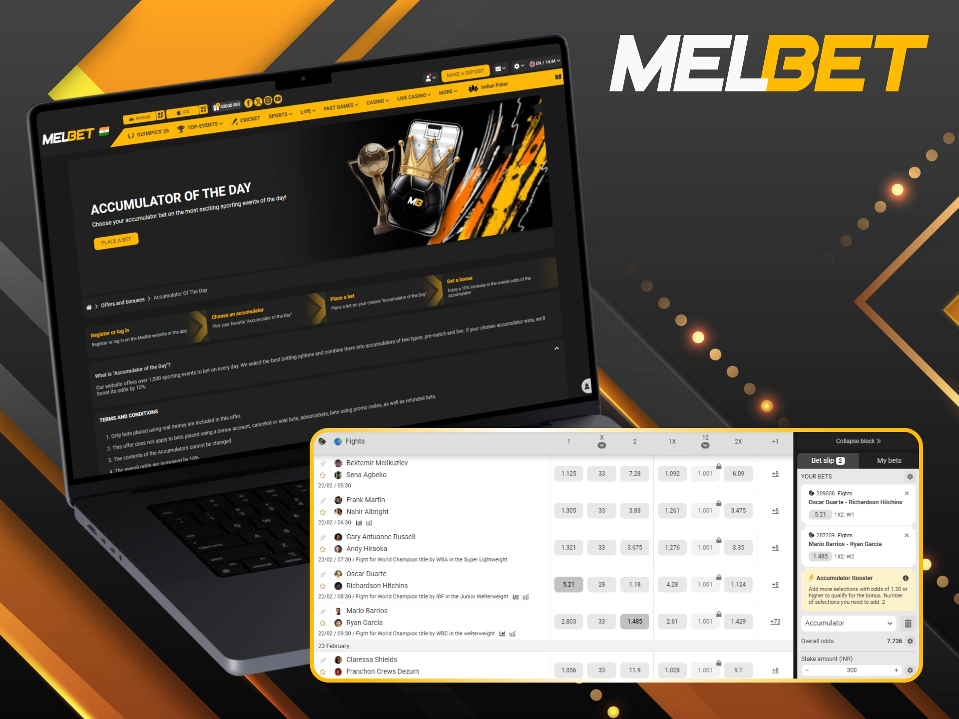 Increase your potential winnings with the Boxing Accumulator of the Day.