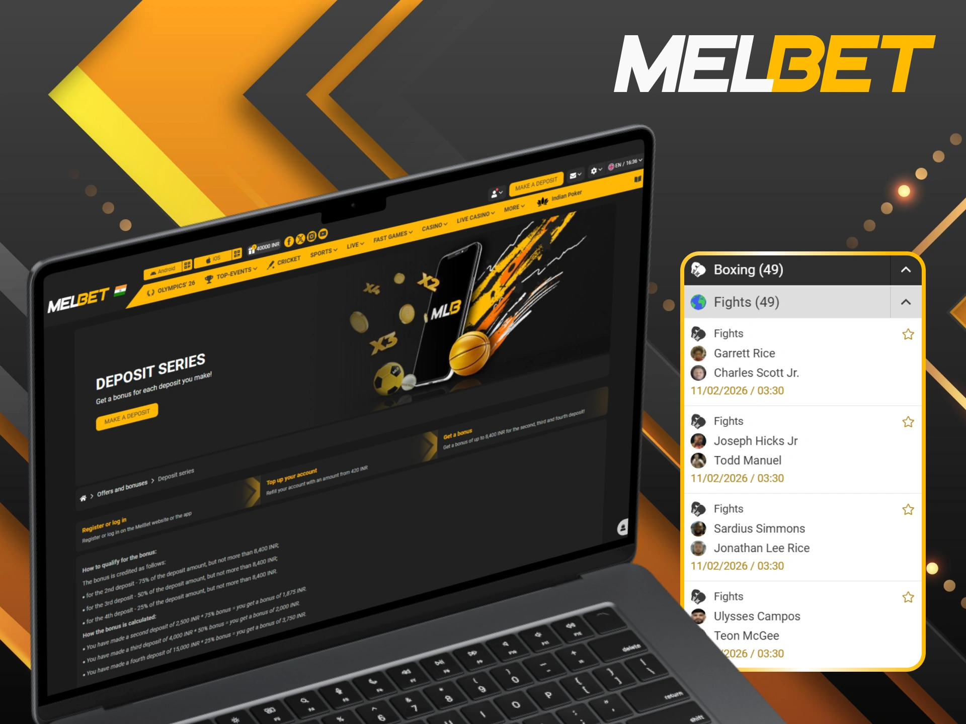 Boost your boxing bankroll by taking advantage of the deposit series.