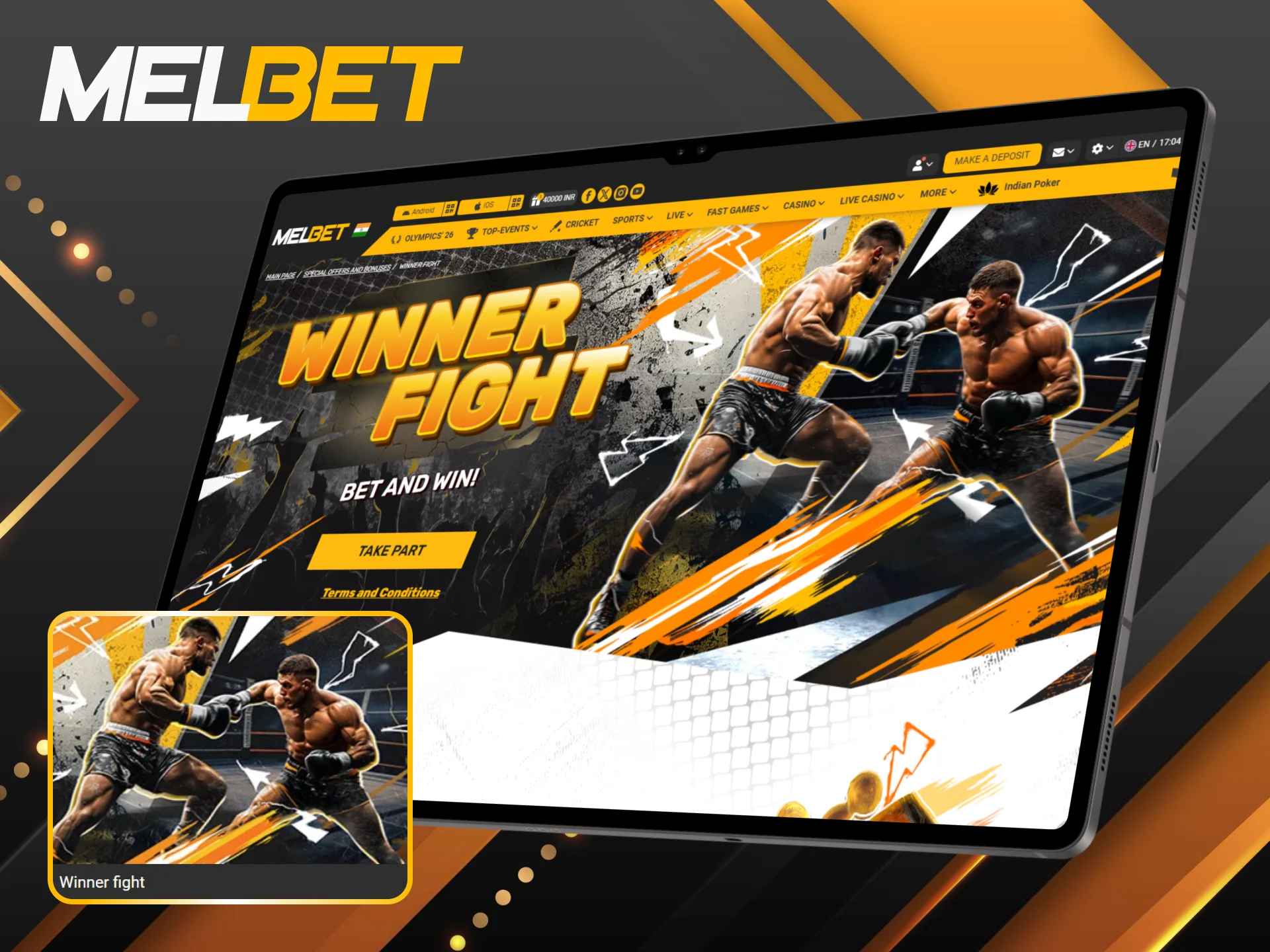 Join the 'Winner Fight' promotion and get extra security on your boxing bets.