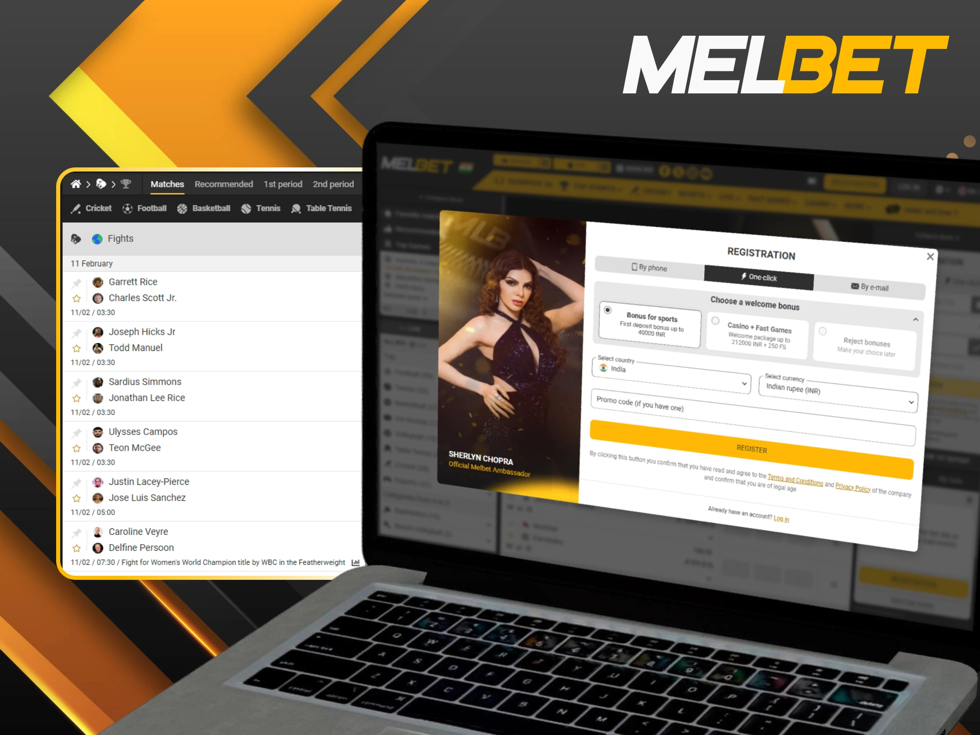 Get started with Melbet by following these simple registration steps for boxing betting.