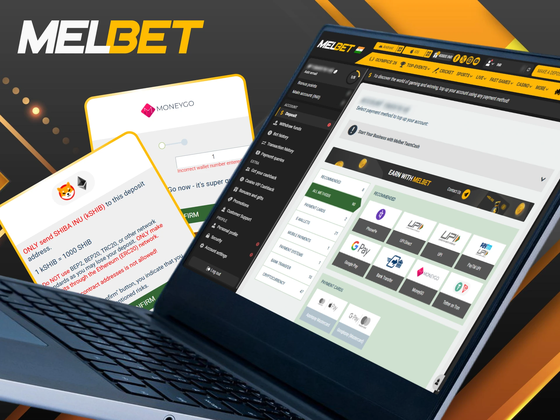 Troubleshoot common deposit issues to ensure your Melbet account is funded quickly.