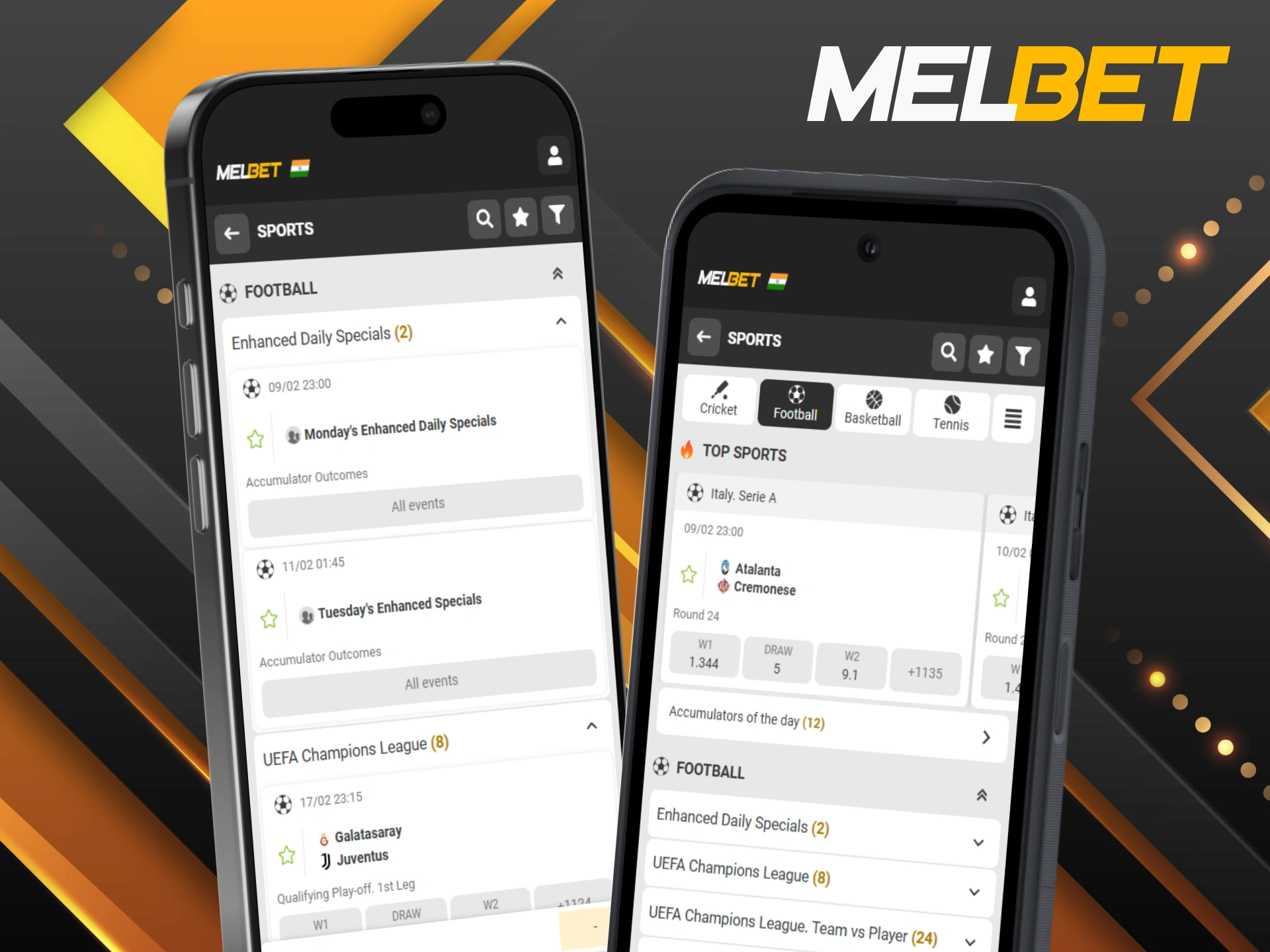 Grab the app now and experience the best of mobile football betting with Melbet.