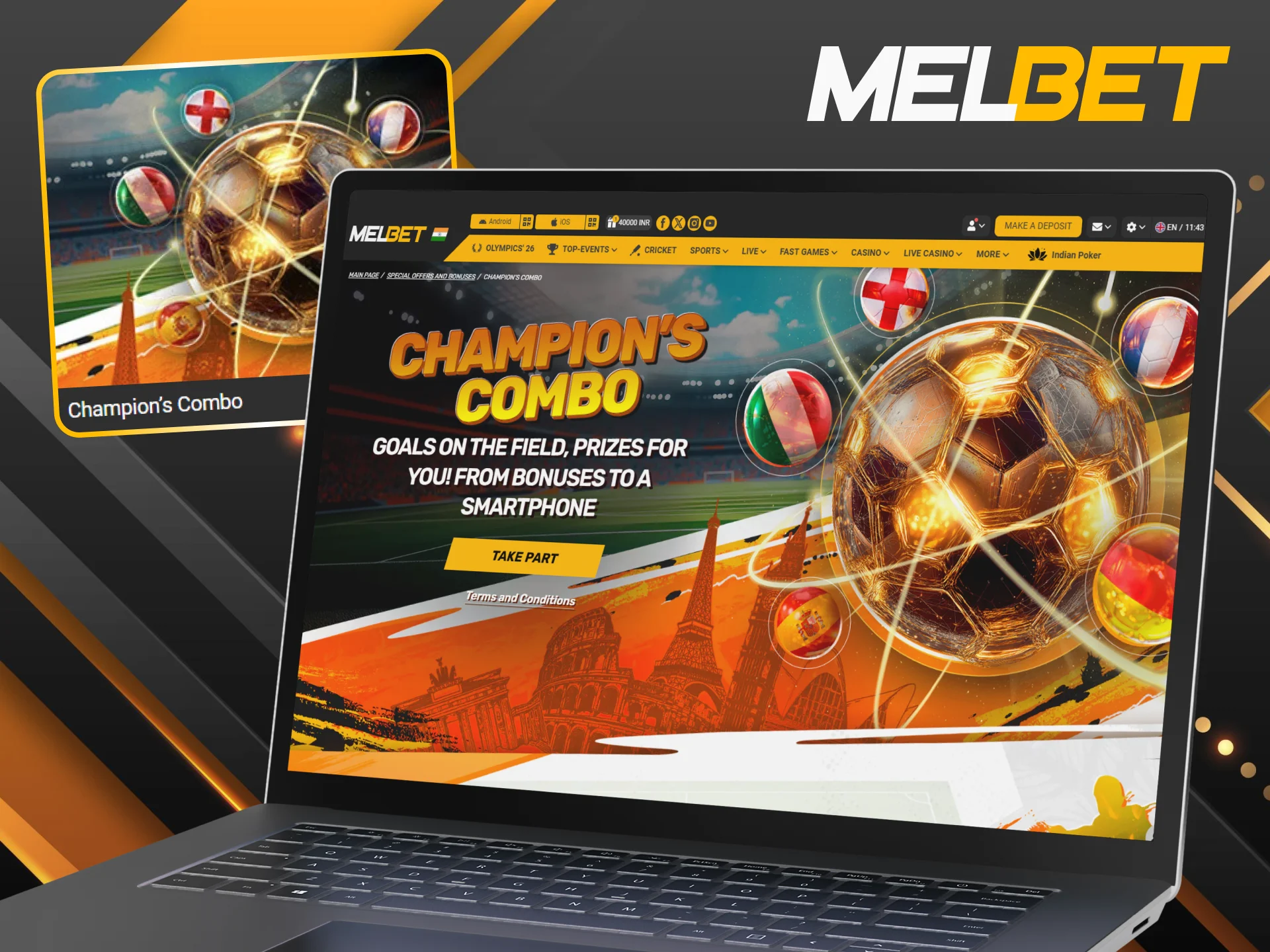 Boost your rewards by taking part in the Champion's Combo promotion.