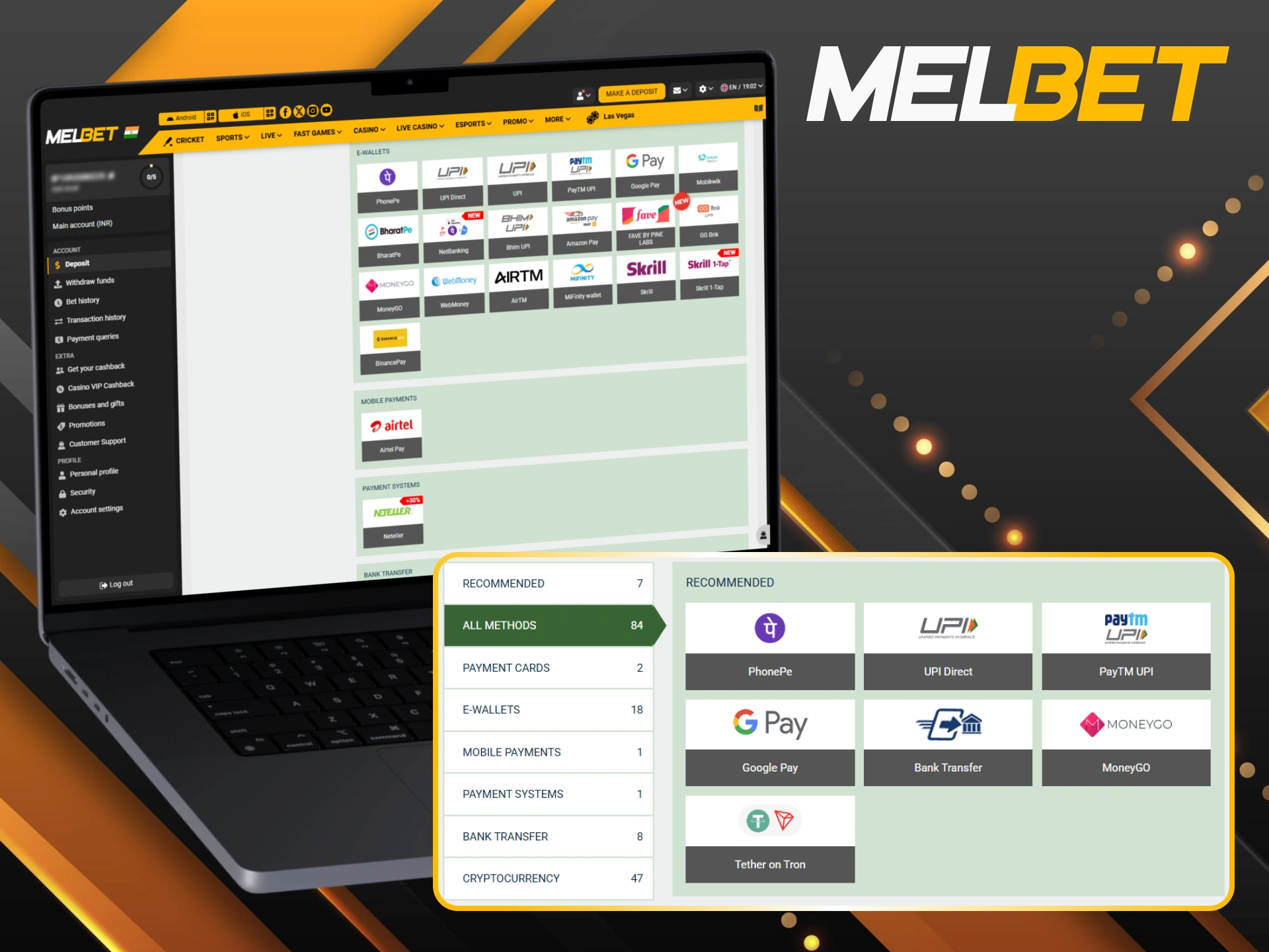 Make sure to select a reliable and encrypted payment method when funding your Melbet account for football betting.
