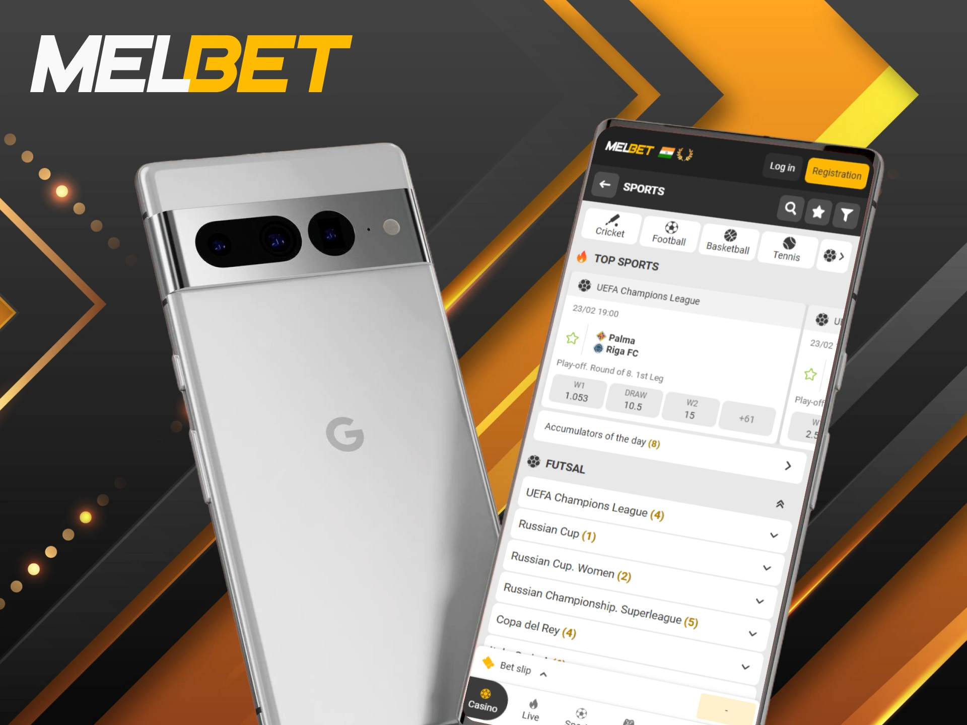 Download the Melbet Android APK for a faster, more exciting futsal betting experience.