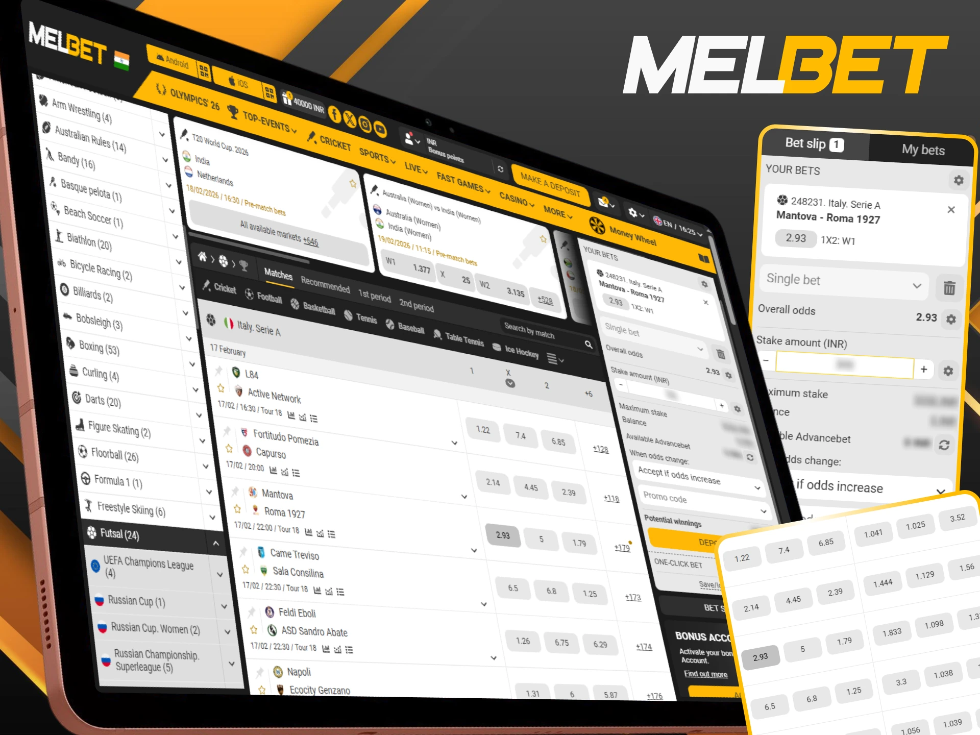 Discover the best strategies for winning futsal bets on Melbet.
