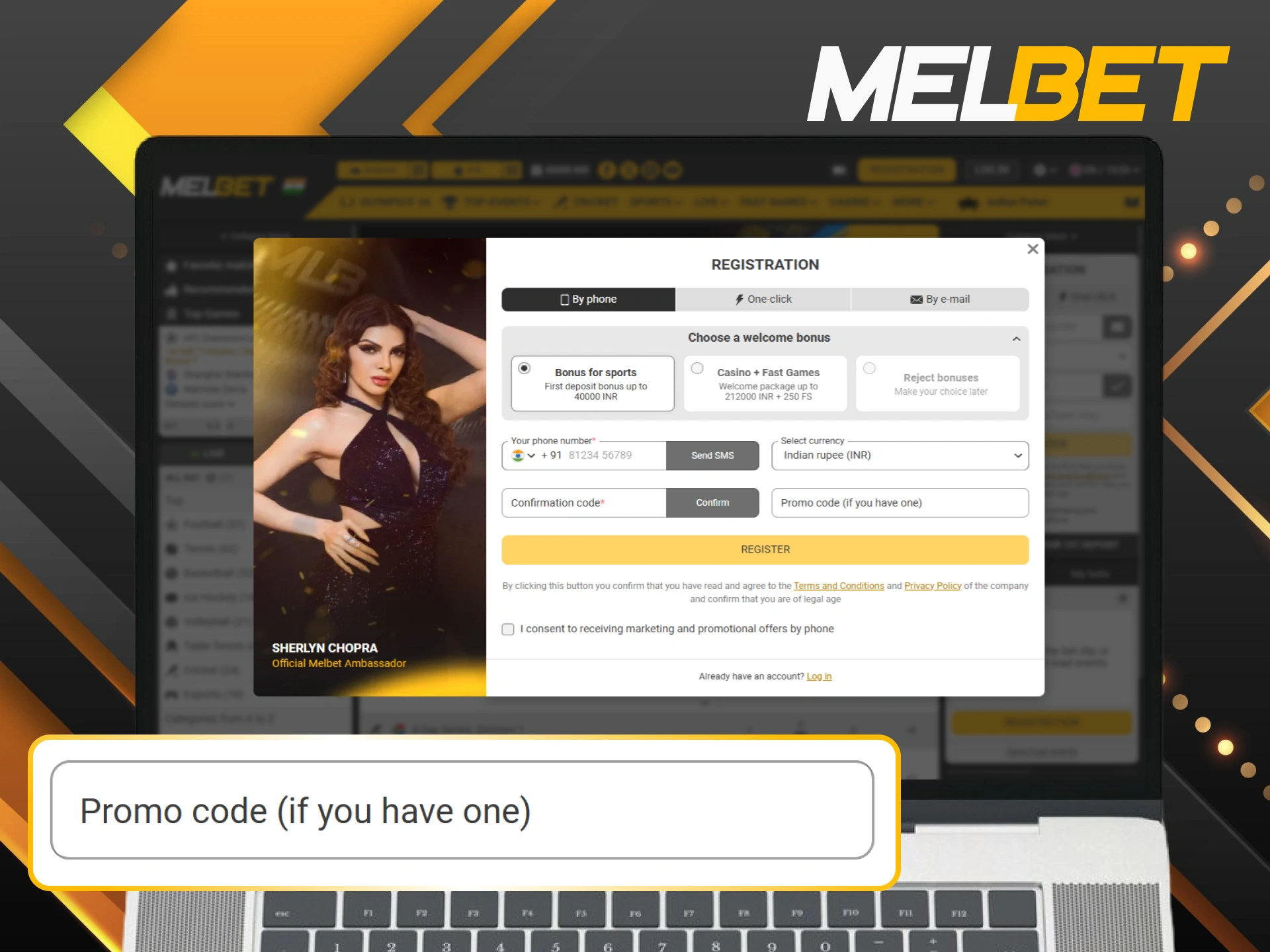 Follow our simple walkthrough on how to apply the registration promo code and claim your bonus.