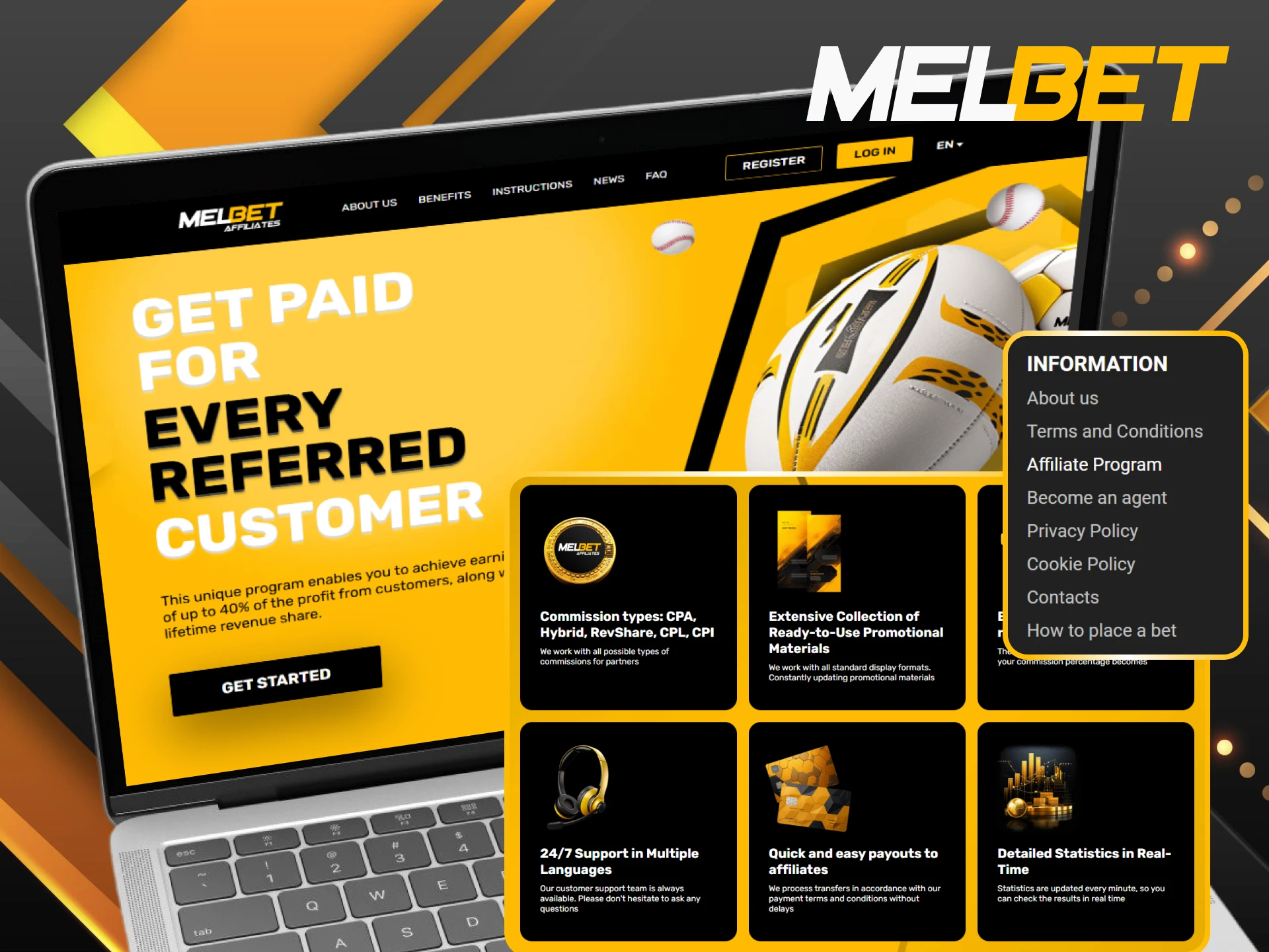 Become a Melbet partner today and start earning commissions by introducing new players to the platform.