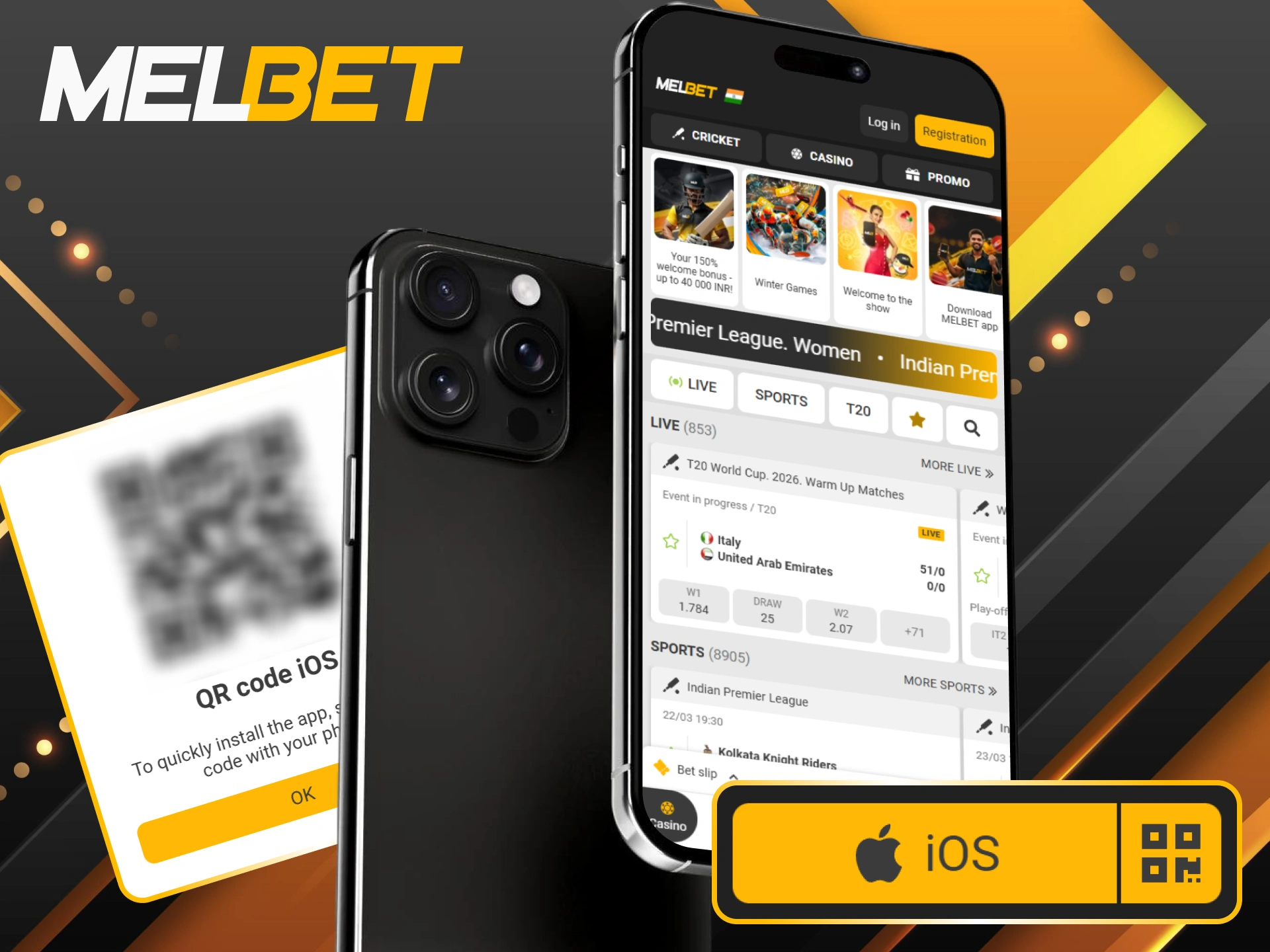 Set up the Melbet iOS shortcut on your iPhone for a premium sports betting experience.