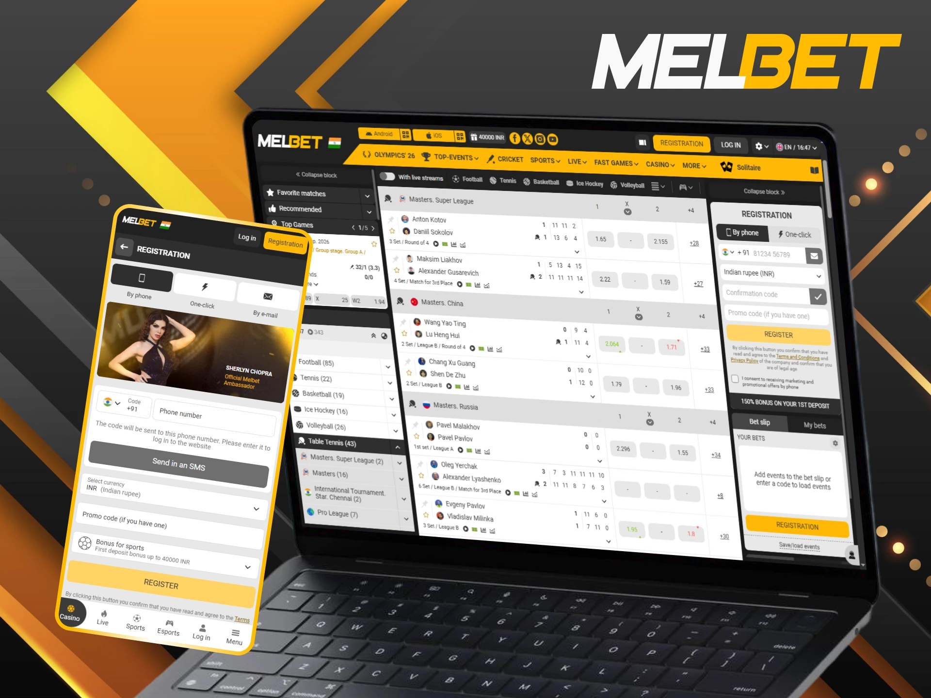 Open your Melbet profile today and start exploring table tennis betting.