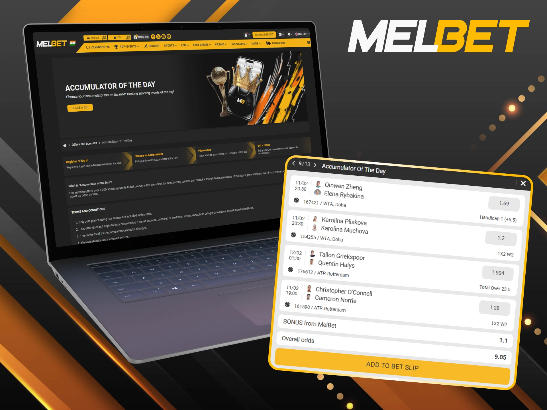 Increase your potential returns with the Tennis Accumulator of the Day.