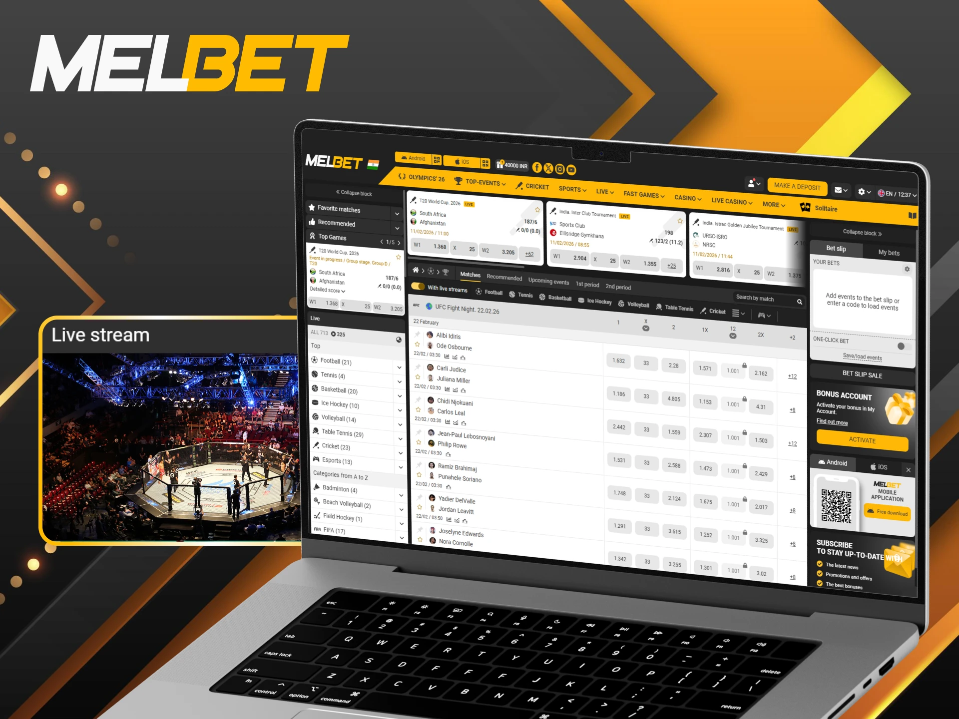 Discover why live betting is a game-changer for UFC fans at Melbet.