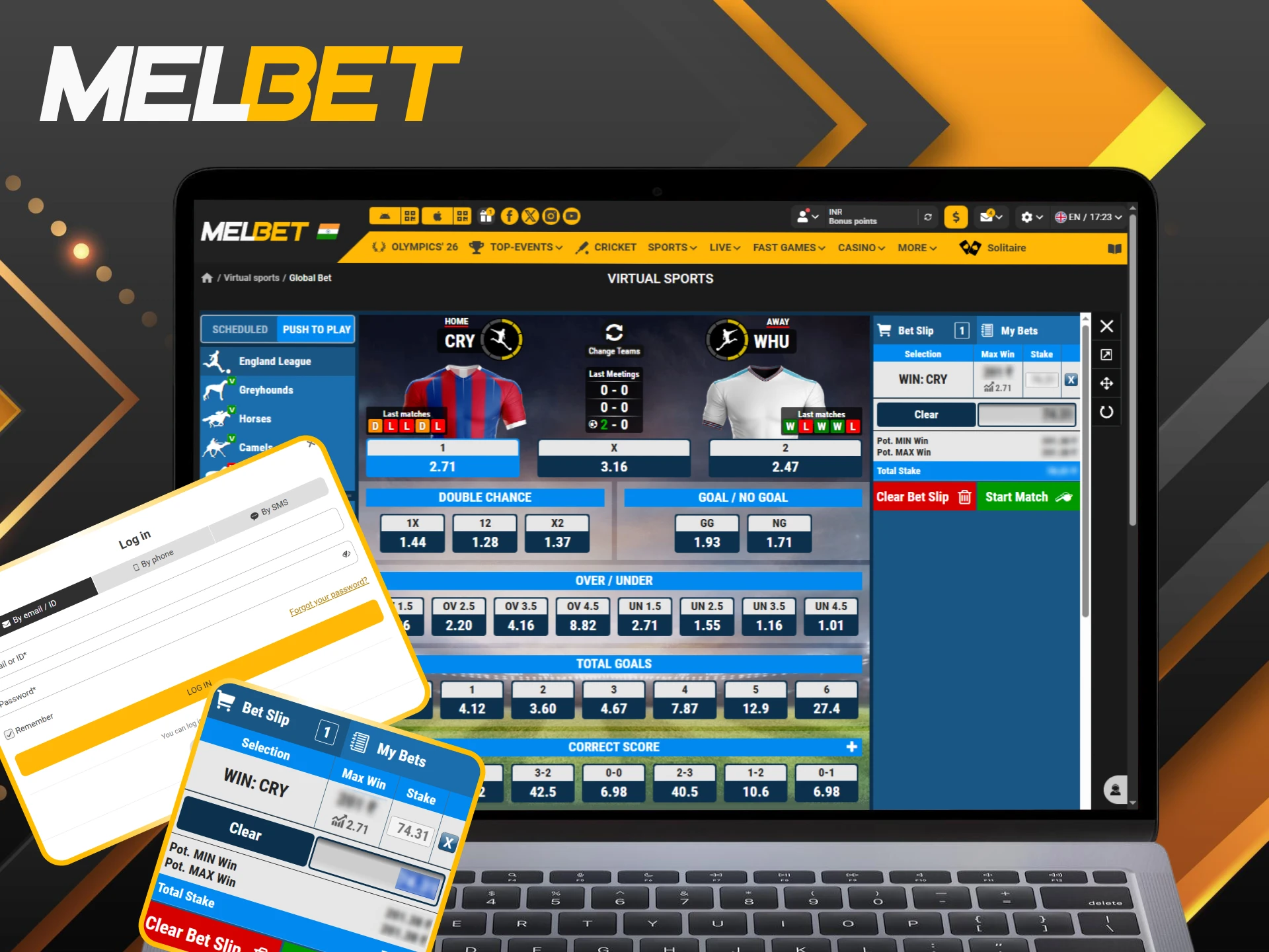 Master the art of virtual sports betting and start winning with Melbet.