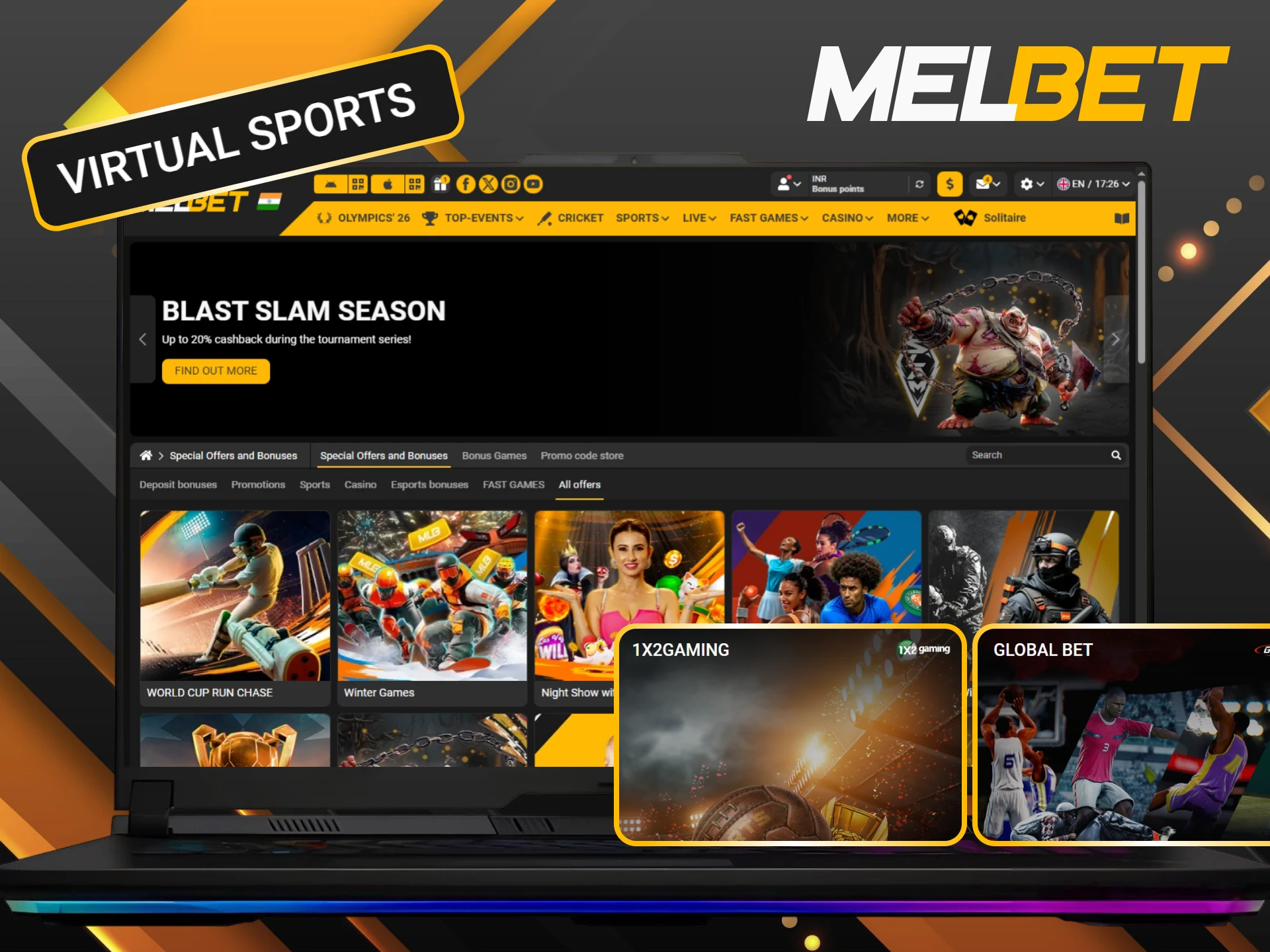Boost your bankroll by claiming our lucrative Virtual Sports bonuses.