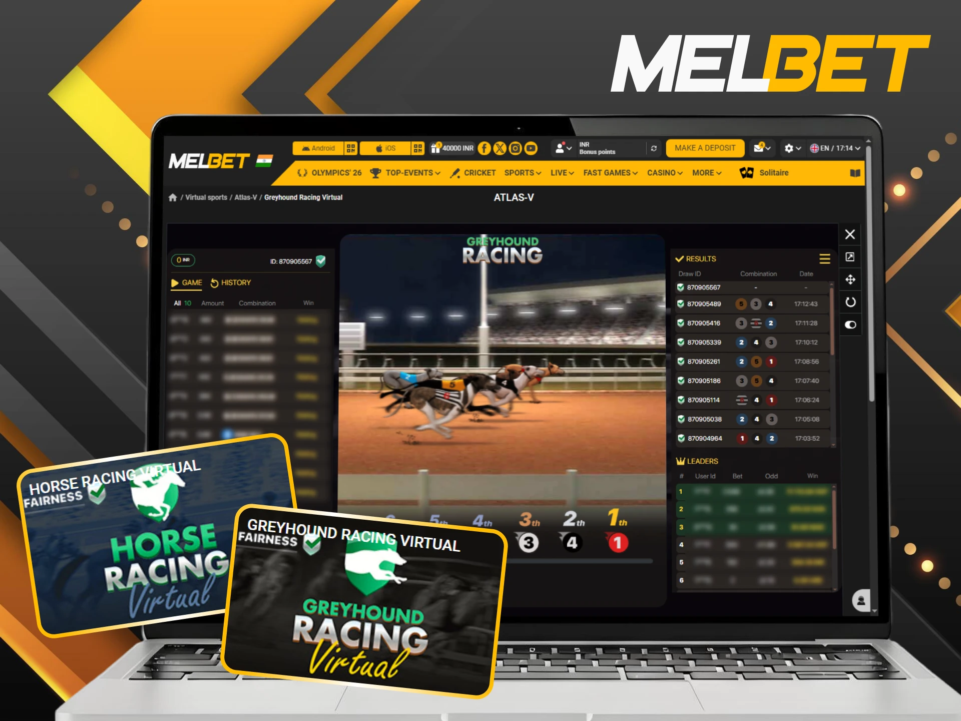 Bet on Virtual Horse Racing and chase those big payouts.