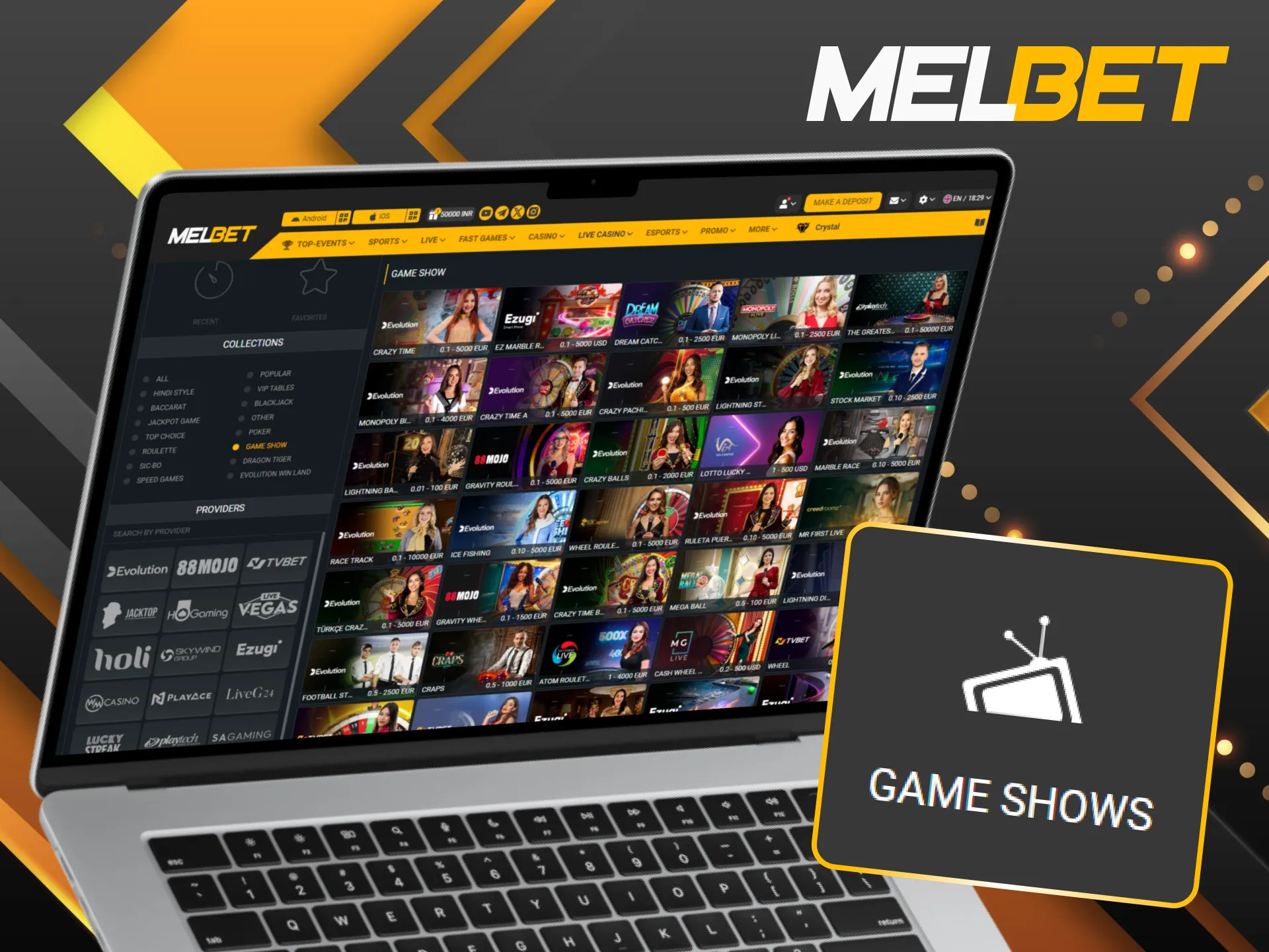 Jump into a Melbet live game show for an interactive and entertaining experience.