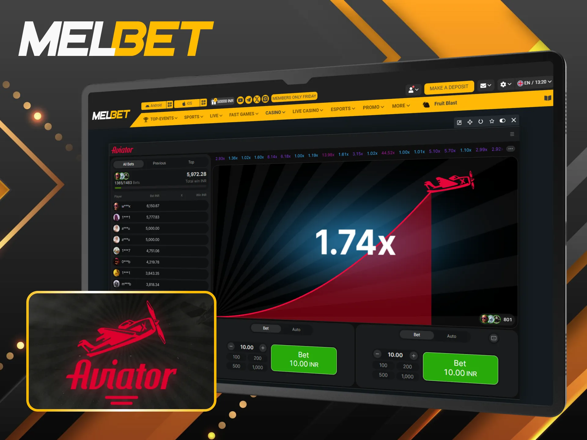 Take a look at the perks of using Melbet for Aviator to get the most out of your gaming sessions.