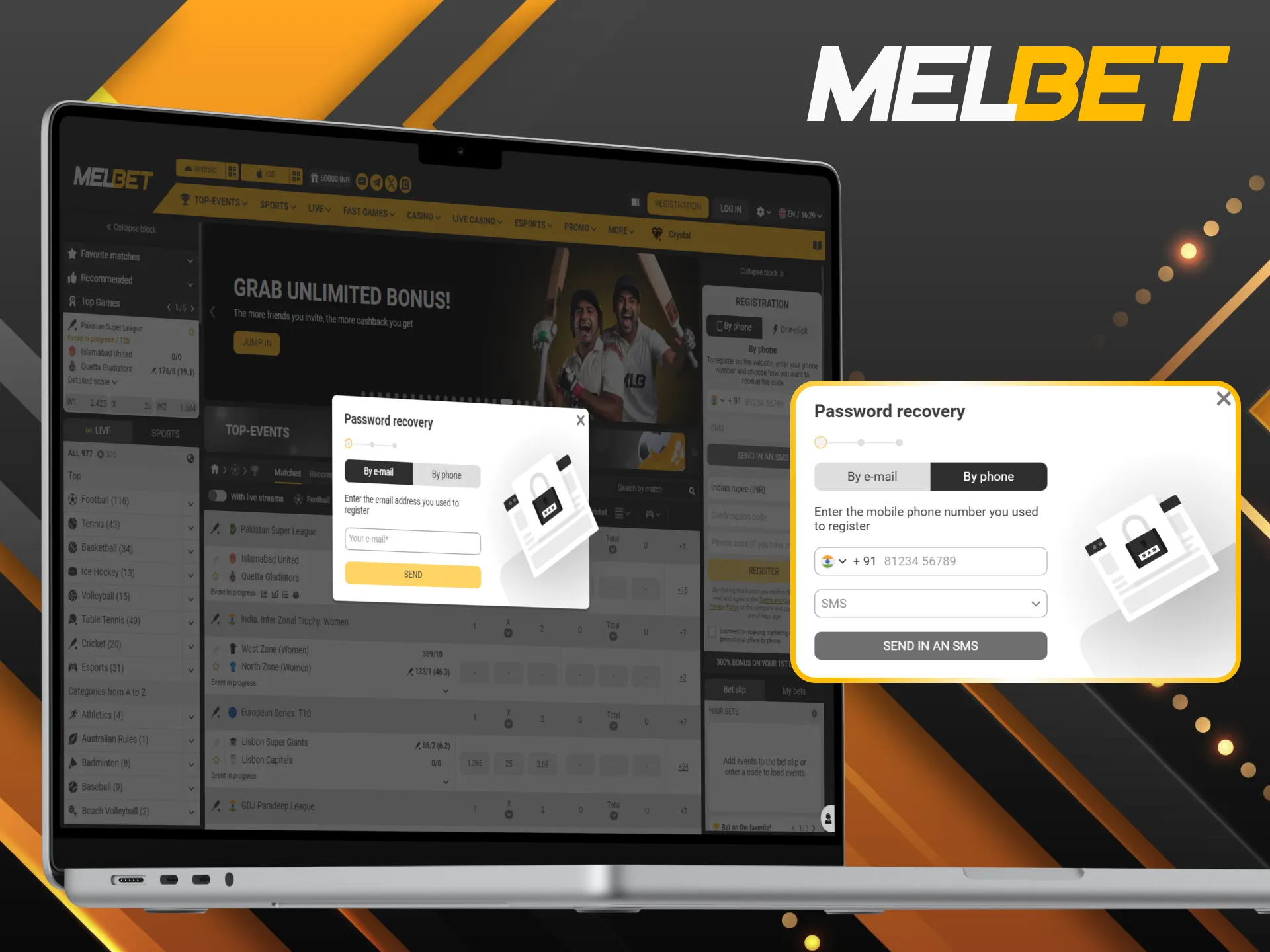 Quickly recover your Melbet password to get back into the action.