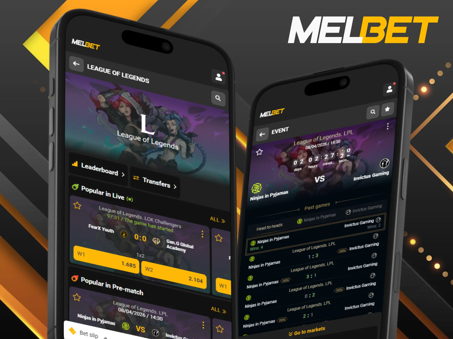 Keep your betting game active anywhere with the Melbet mobile app.