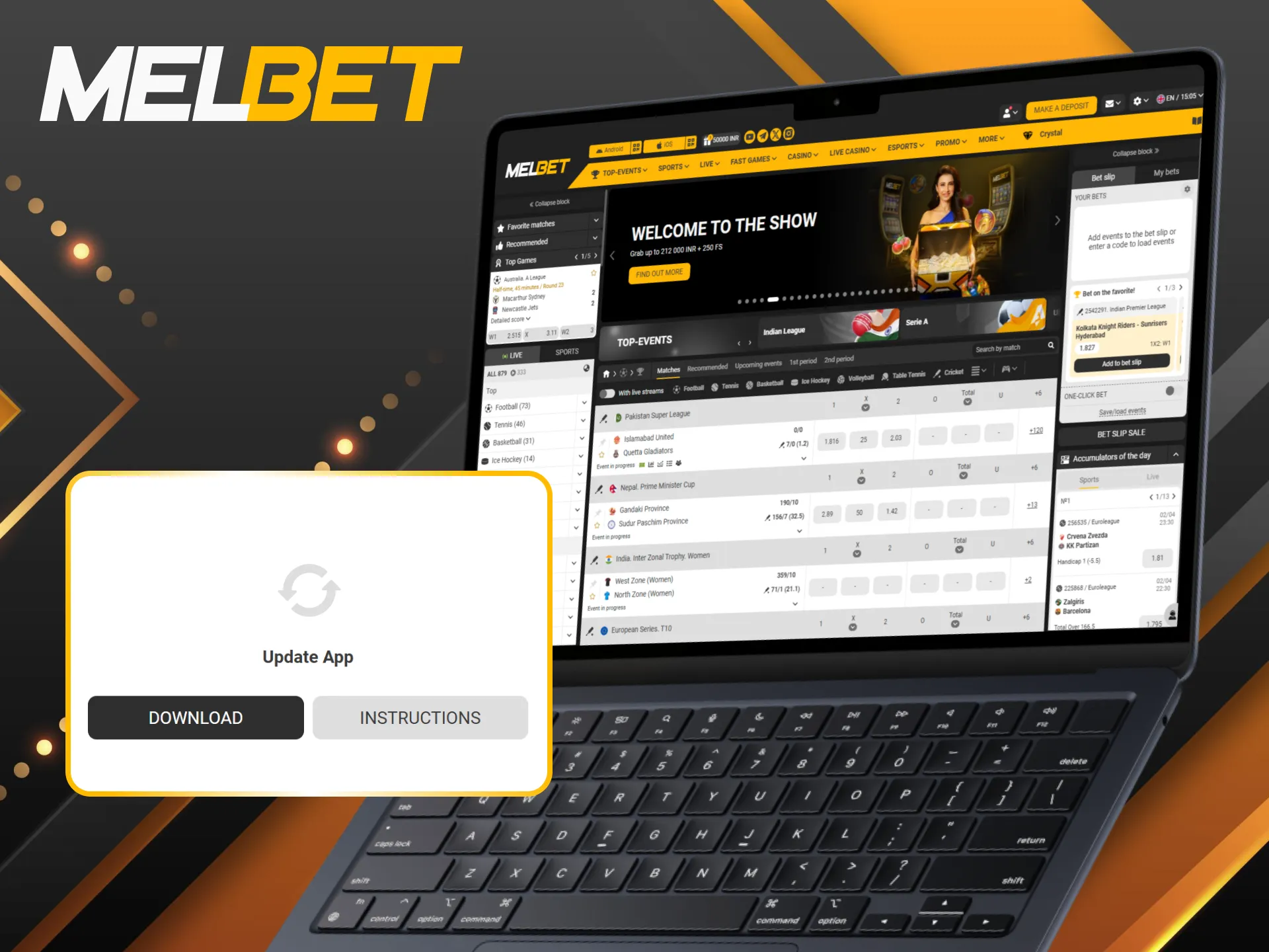 Keep your Melbet PC client updated to enjoy the latest platform improvements instantly.