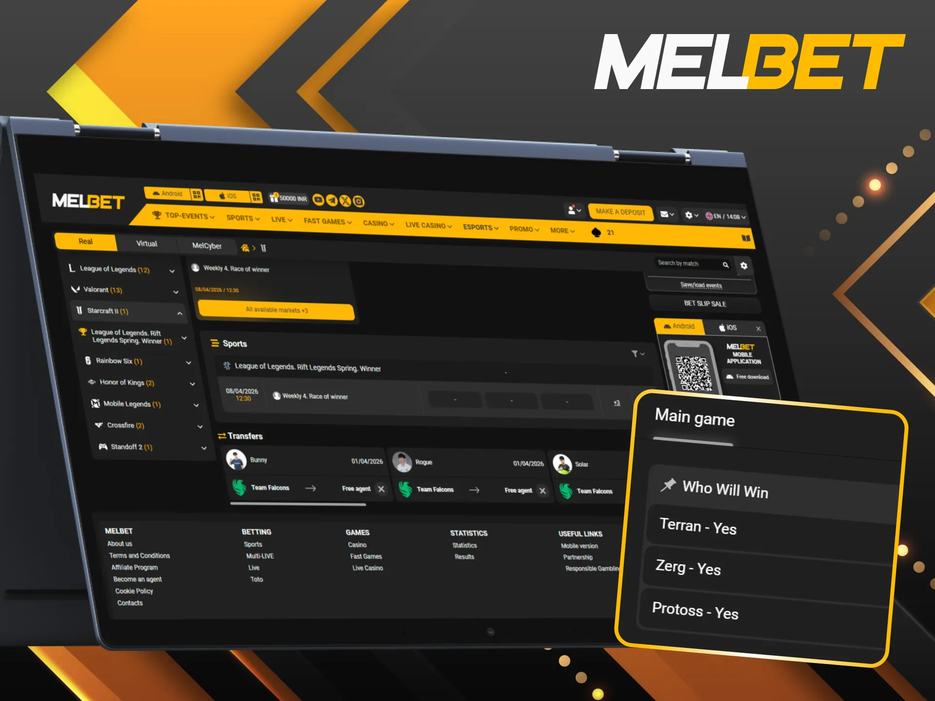 Apply these professional betting tips on Melbet to increase your chances of winning in StarCraft II.