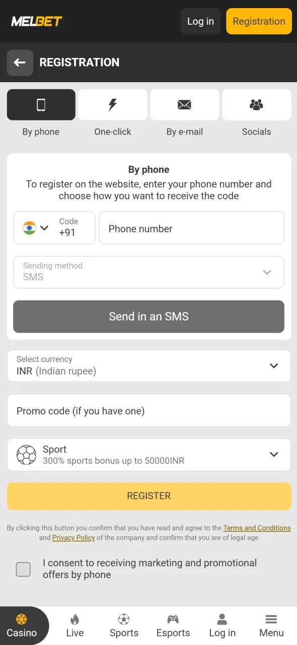 Get your Melbet account up and running in just a couple of minutes.