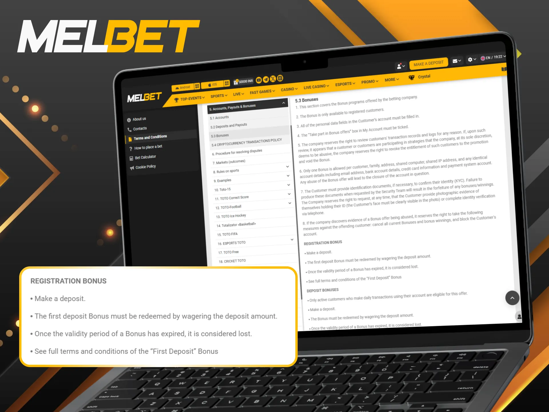 We recommend reading the full Melbet terms and conditions before activating your rewards.